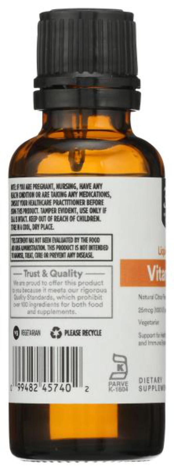 11/25/27 365 by Whole Foods Market, Vitamin D-3 Liquid Citrus Flavor 1000IU, 1 O