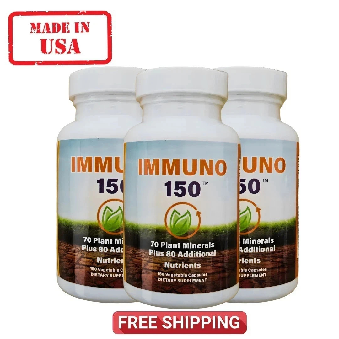 3 Pack Immuno 150 Ultimate Multivitamin Immune Booster 150 Capsules