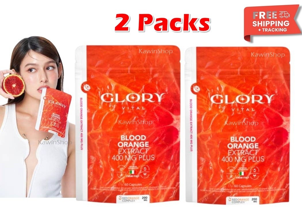 2 X Glory Blood Orange Extract Dietary 60 Capsules