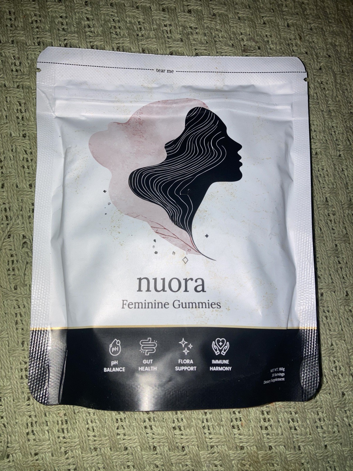 60 Nuora Feminine Balance Gummies – New in Sealed Packaging. Expiration 3/2028