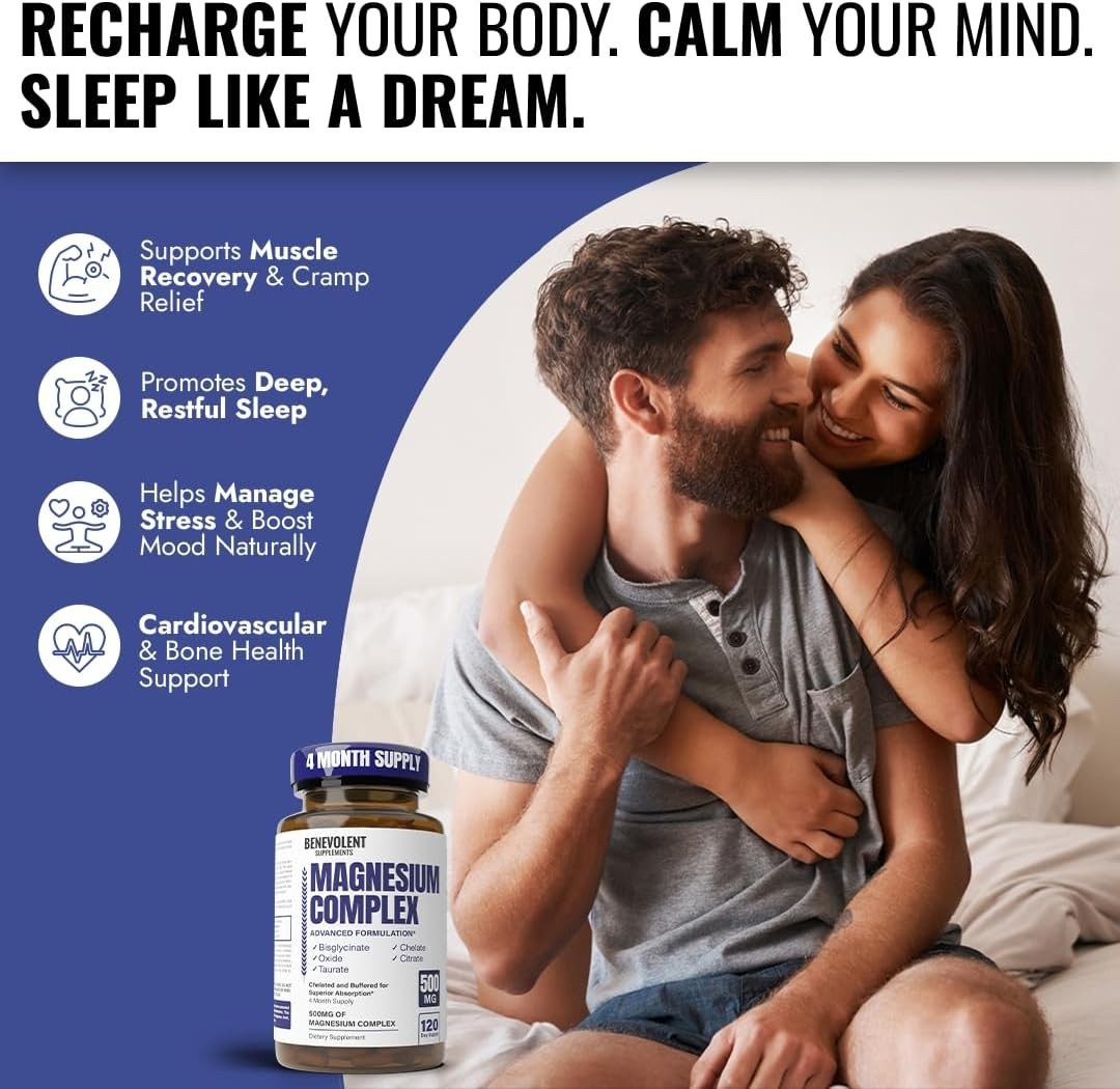 Magnesium Supplement 5-in-1 Complex – Calm, Metabolism & Well-being