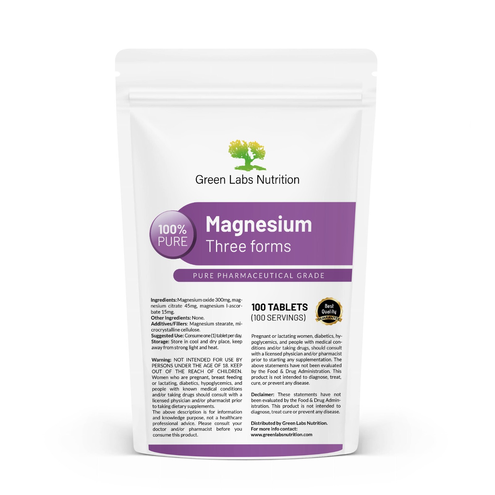 MAGNESIUM THREE FORMS COMPLEX TABLETS FOR OVERALL HEALTH
