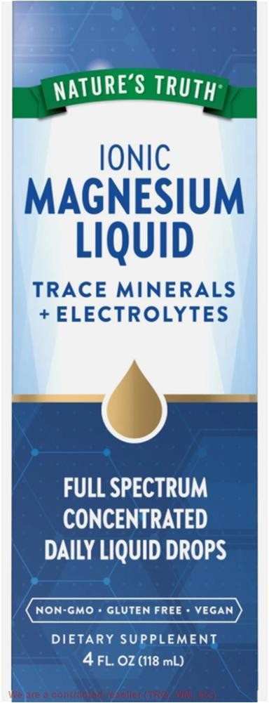Nature’s Truth Ionic Magnesium Liquid Drops | 200mg | 4 Fluid Ounces EXP 02/2032