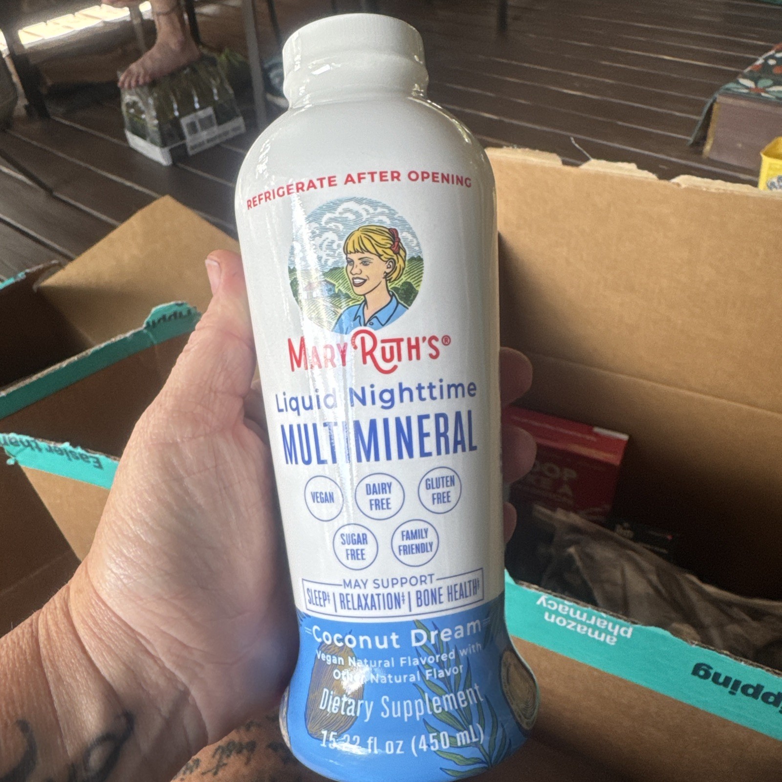 Liquid Nighttime Multimineral, Coconut Dream , 15.22 fl oz (450 ml)