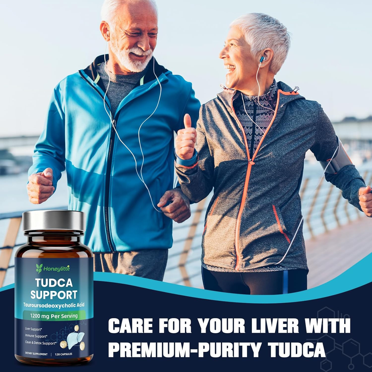 TUDCA 1200Mg – Pure Tauroursodeoxycholic Acid Supplement, 120 Vegan Capsules Eas
