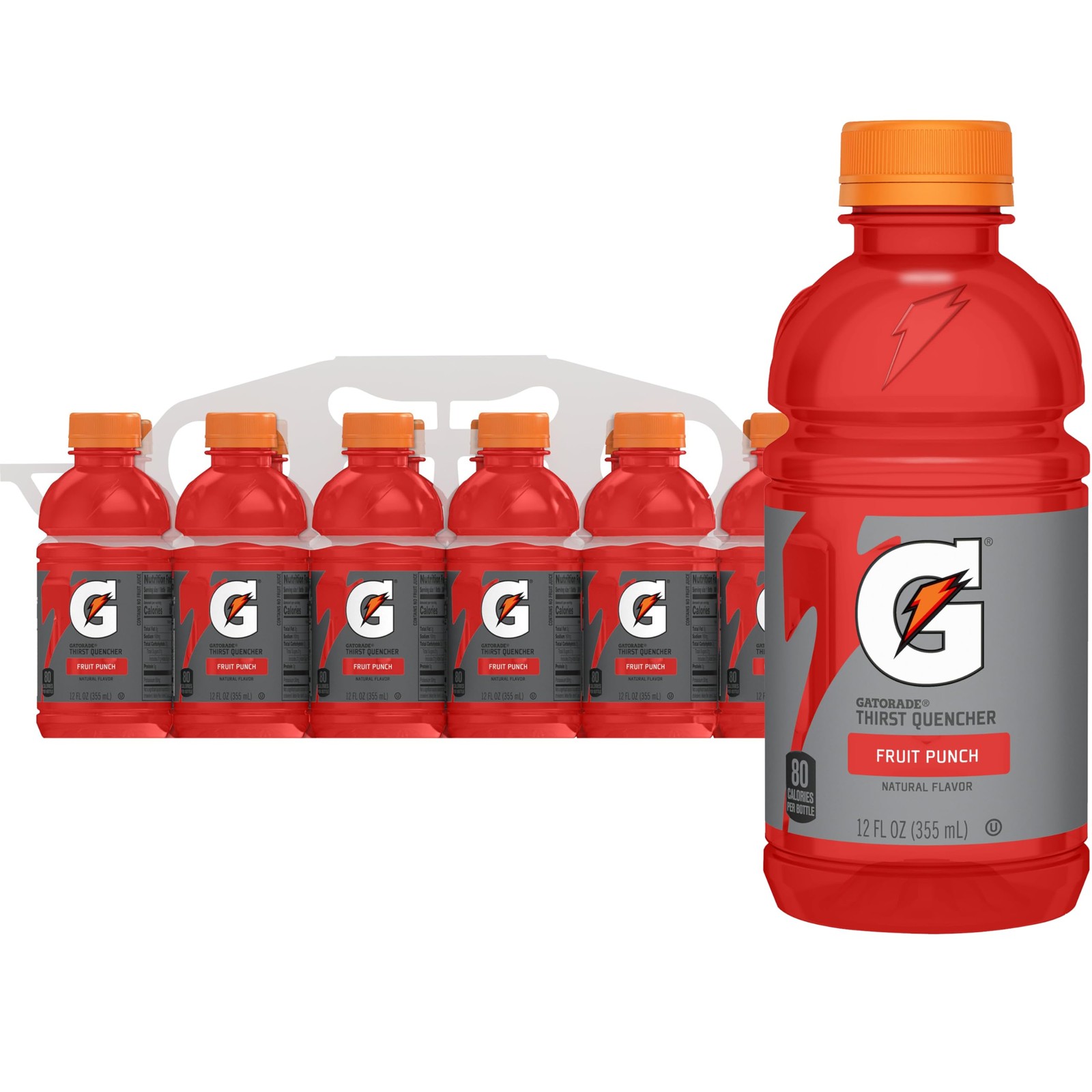 Gatorade Thirst Quencher,Fruit Punch, 12 Fl Oz (Pack of 12 12)