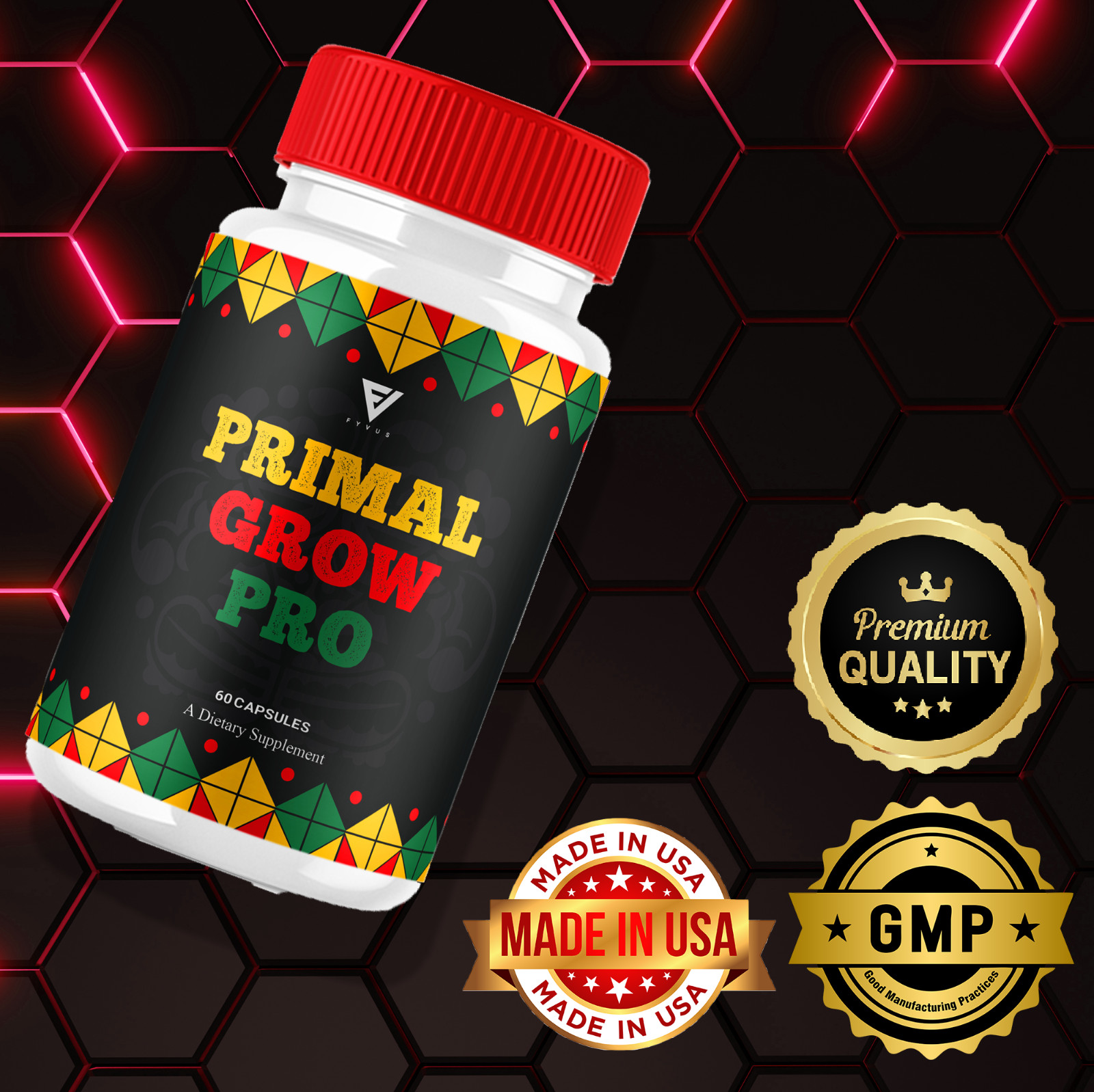 (5 Pack) Primal Grow Pro Capsules PrimalGrow Pro Max Performance (300 Capsules)