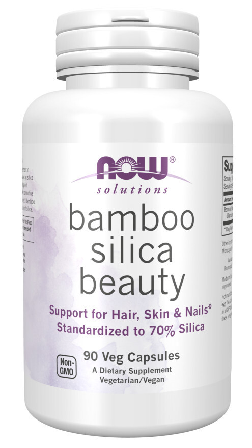 NOW FOODS Bamboo Silica Beauty 90 Veg Capsules