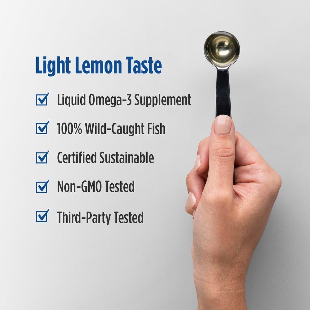 Nordic Naturals Omega-3, Lemon Flavor – 16 oz – 16 Fl Oz (Pack of 1), Multi