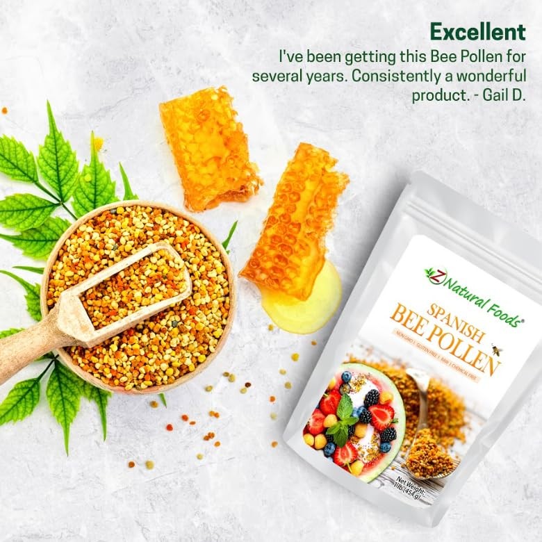 Spanish Bee Pollen Granules – Pure & Raw Pollen Granule, Product of Spain – N…