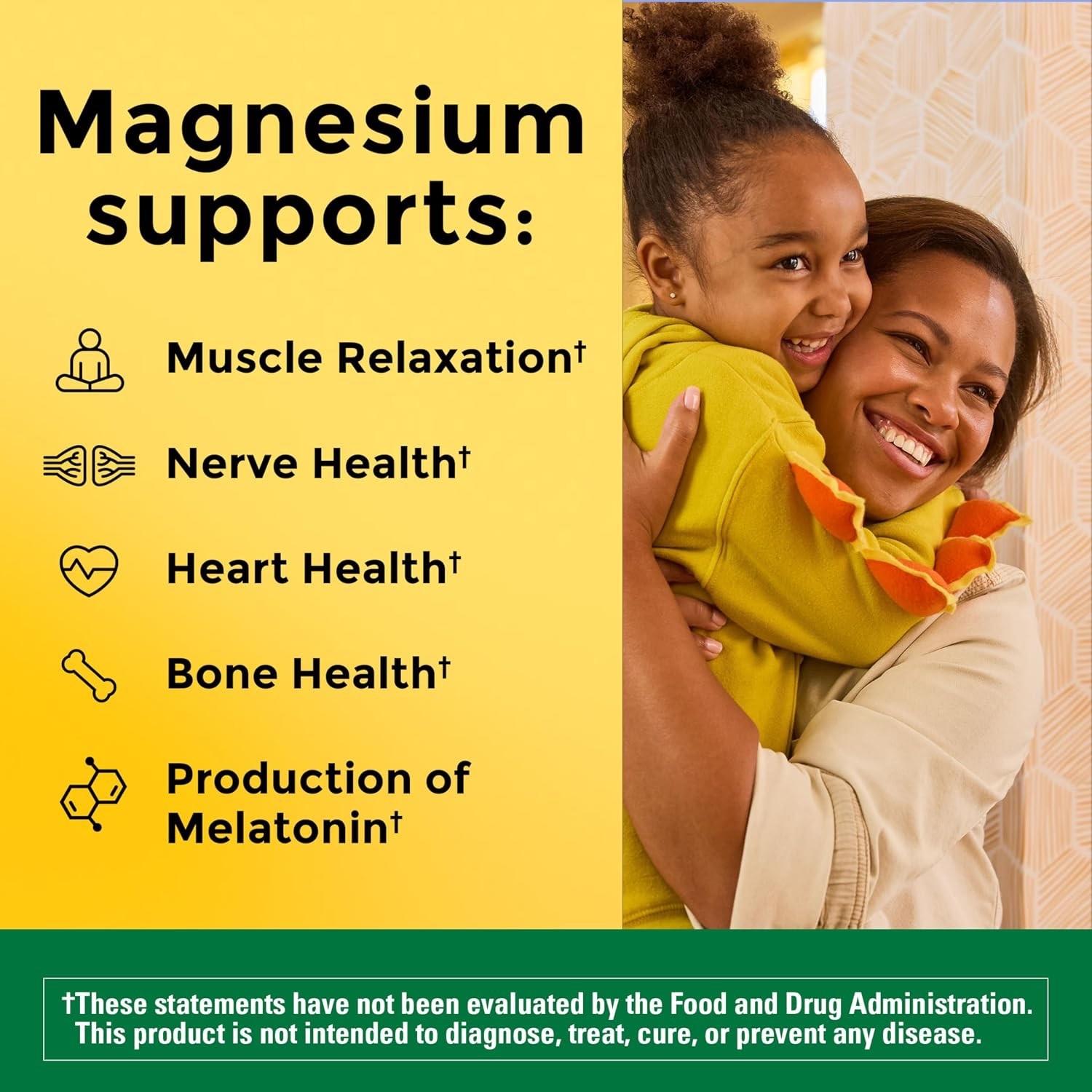 Nature Made Magnesium Glycinate 200 mg Per Serving Capsules, Dietary Supplement