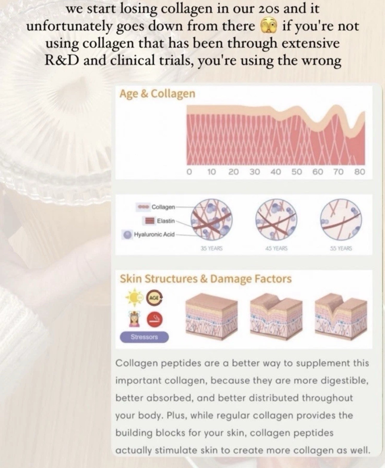Nu Skin Beauty Focus Collagen+ Peach & Nu Biome Caffeine FREE | 5 Days | Nuskin