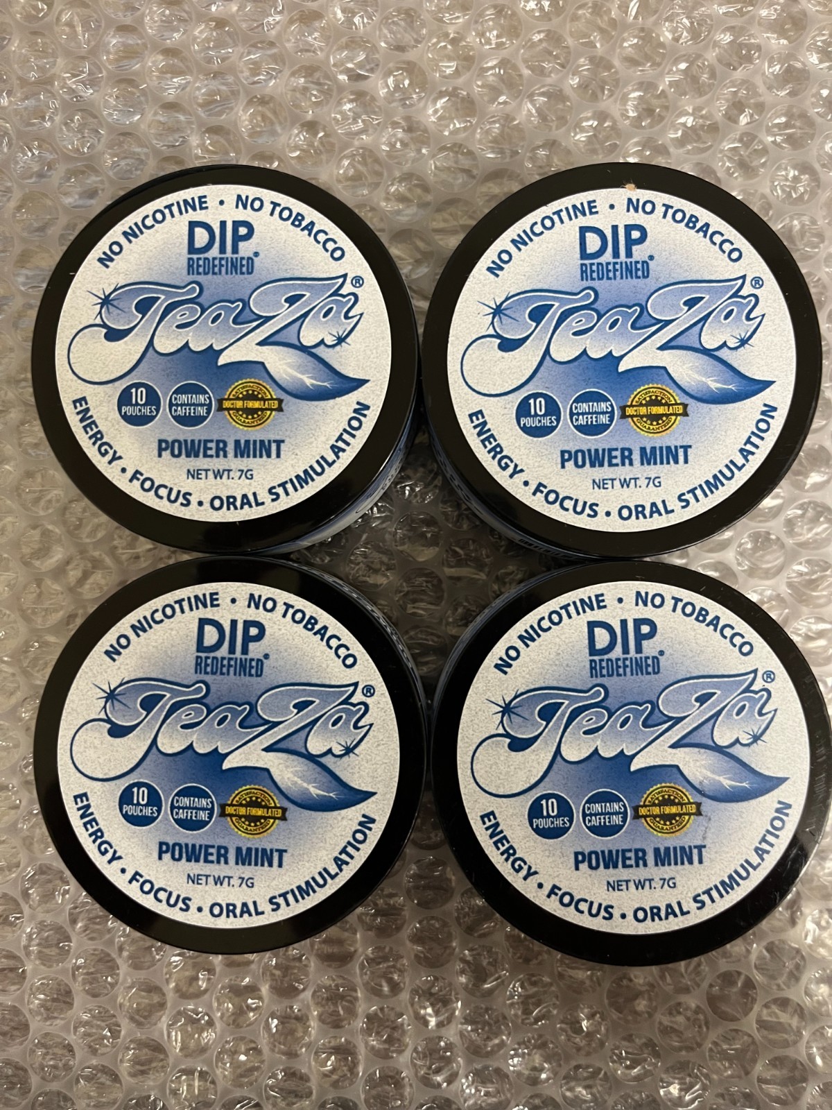 NEW 4Pk Teaza Herbal Energy Power mint- **Free Shipping – Exp:09/26**