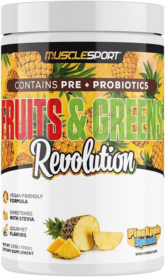 Musclesport Fruits & Greens – Fruit, Vegetable and Antioxidant Supplement