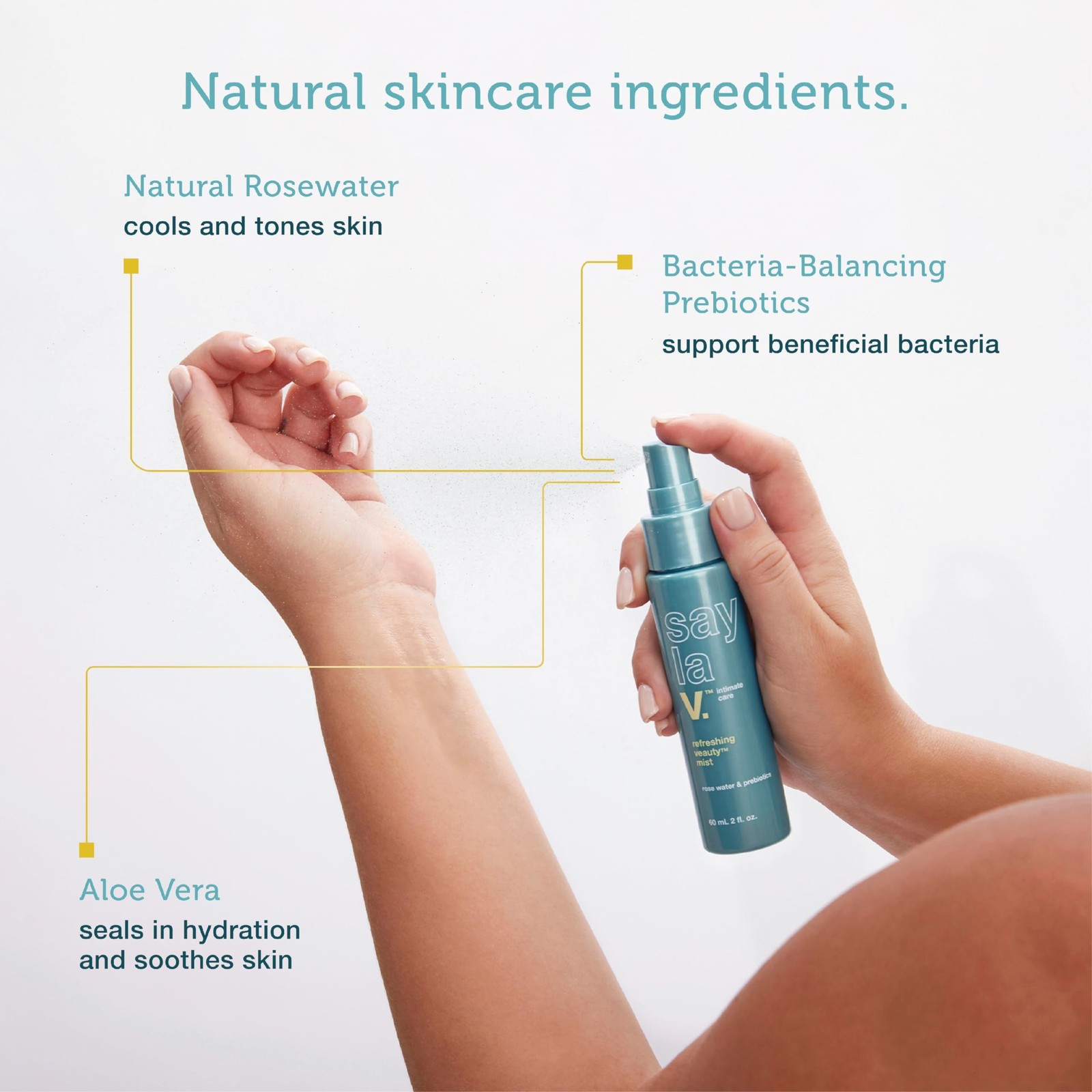 say la V. Refreshing Veauty Mist, pH Balanced, Feminine Hygiene Spray to Neut…