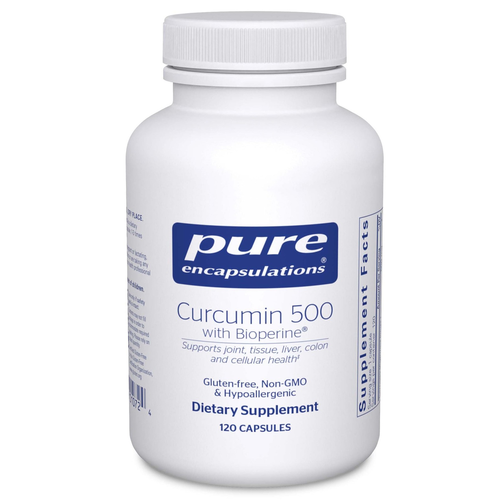 Pure Encapsulations Curcumin 500 with Bioperine – 120 Count (Pack of 1)