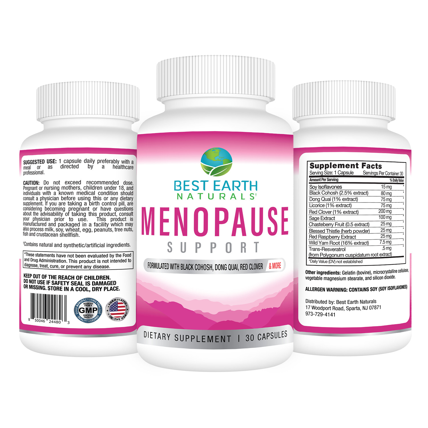 Menopause Support by Best Earth Naturals Buy 2 Get 1 FREE 3 Pack