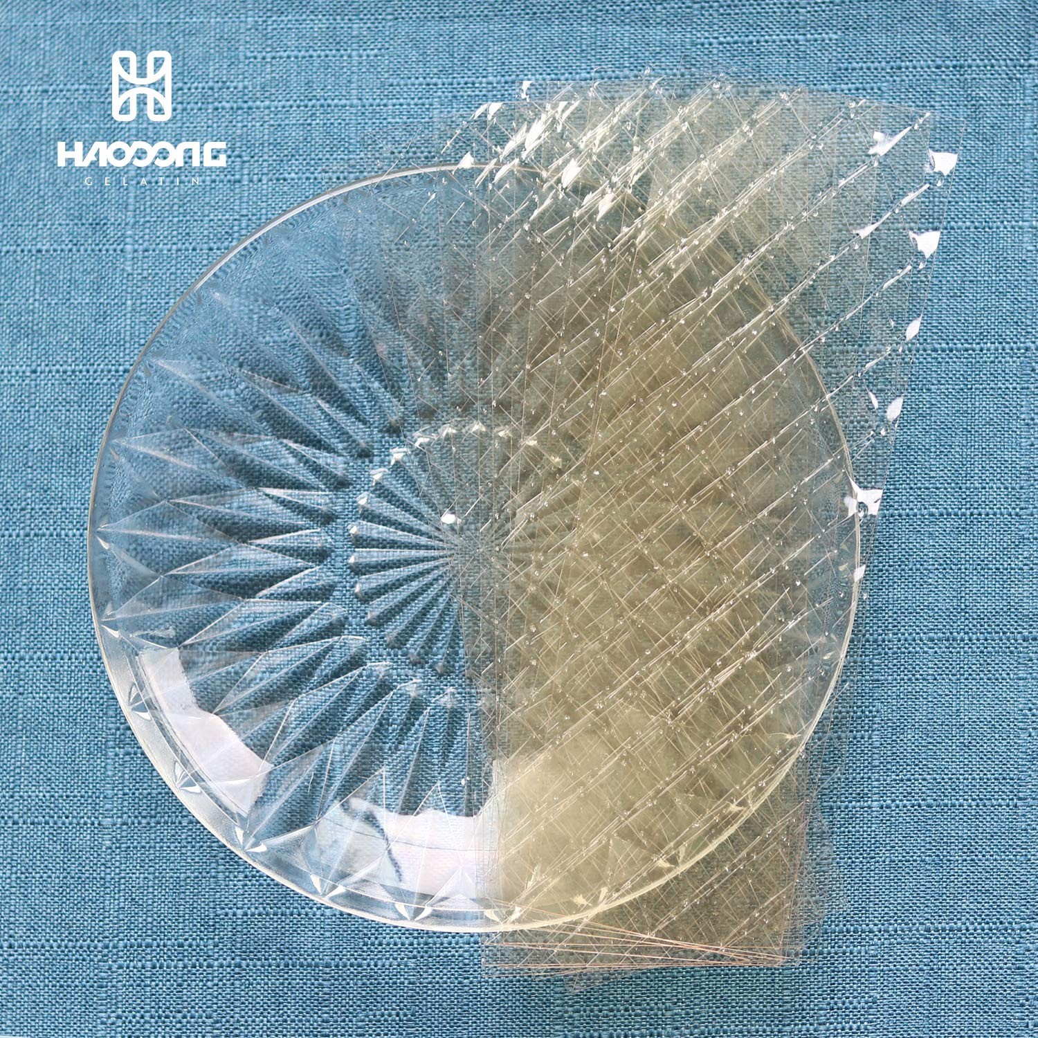 HAODONG Silver Gelatin Sheets – 180 Bloom 1 Count (Pack of 1), Transparent