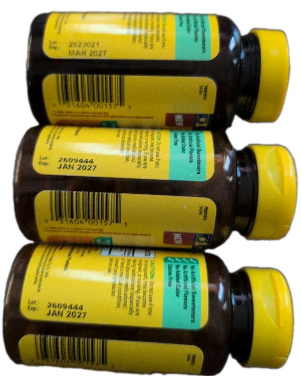 (3) Nature Made ~ Berberine Phytosome 550 mg ~ 60 Capsules Each~ Exp 01/2027+