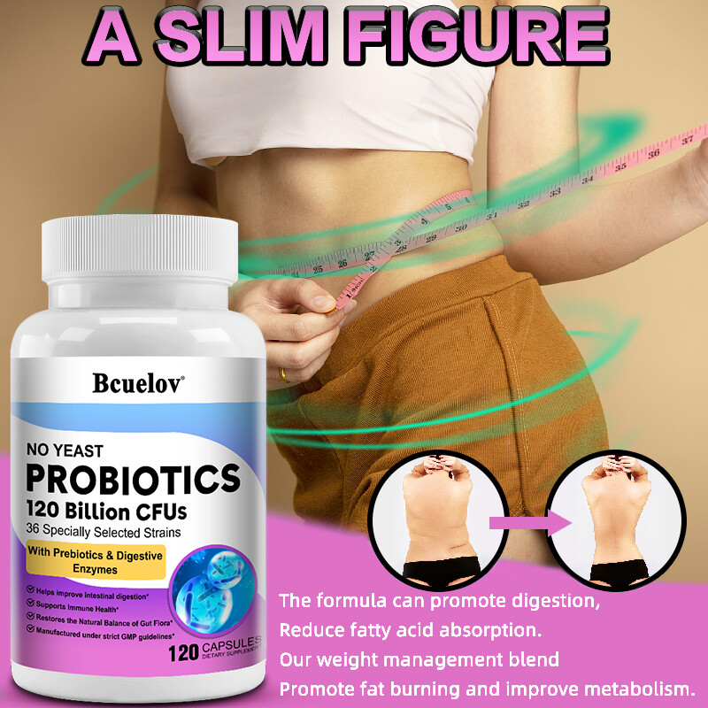 PROBIOTICS 120 Billion CFUs With Prebiotics & Digestive Enzymes General Wellness