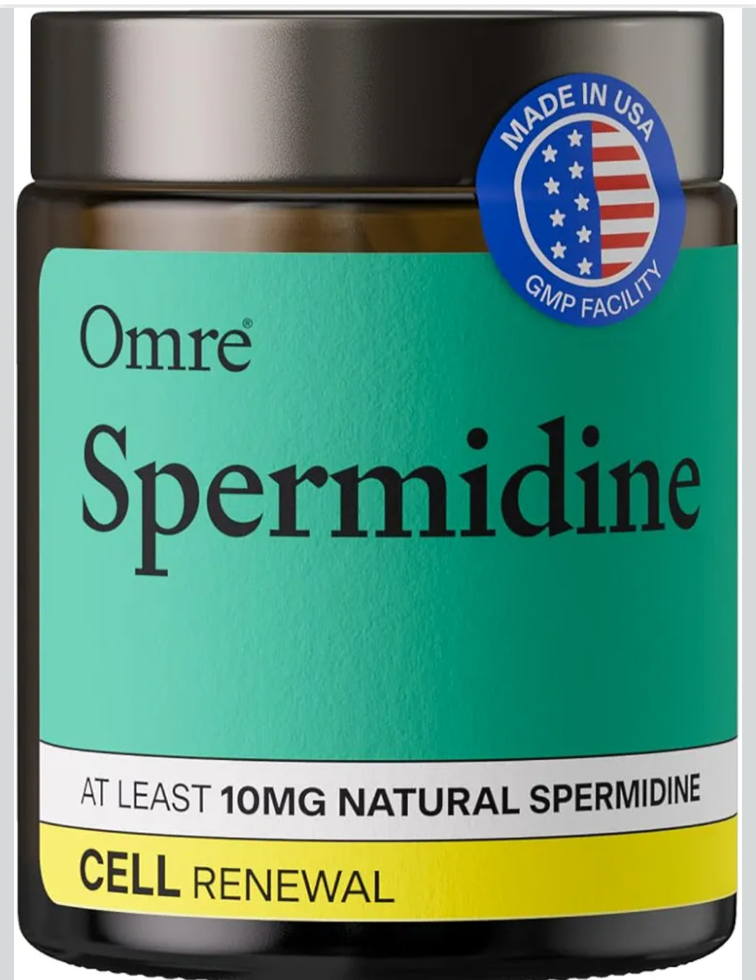 OMRE Spermidine Supplement (10mg of Non-Synthetic Spermidine) – 3rd-Party Tested