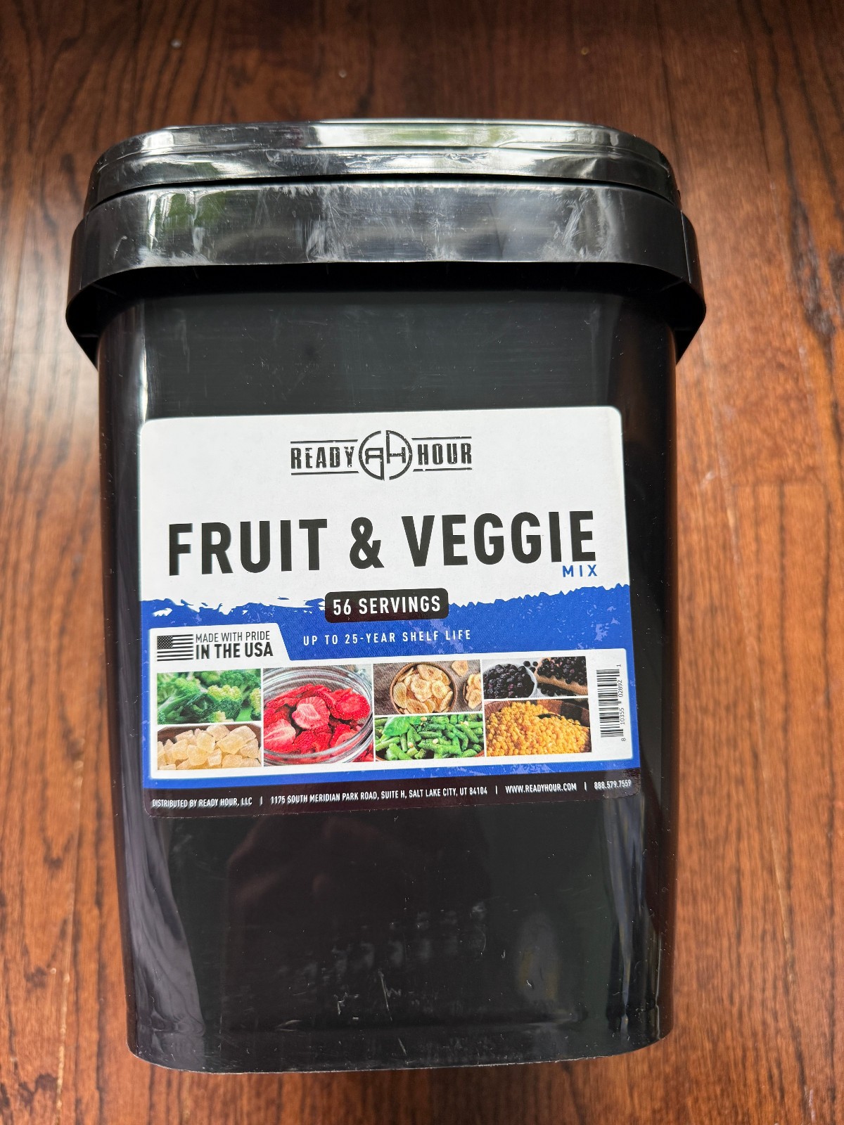 Ready Hour Fruit & Veggie Mix, Non-Perishable Freeze-Dried Food 56 Servings