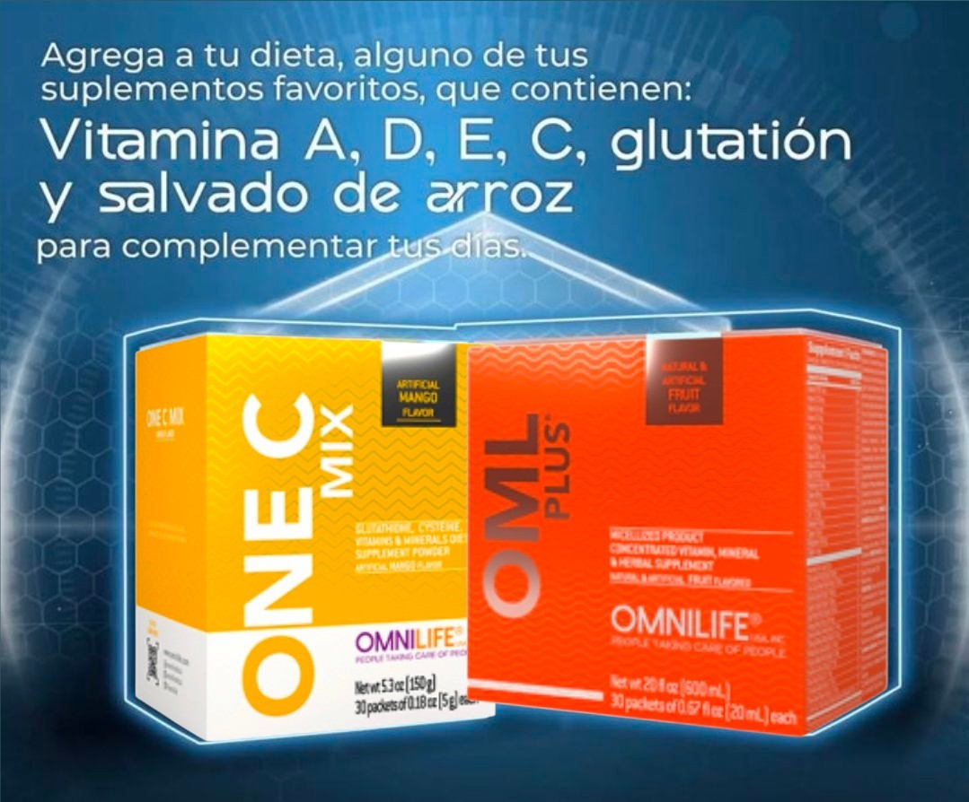 Fortalece Tu Sistema Inmunològico Con OML PLUS Y ONE C MIX DE OMNILIFE
