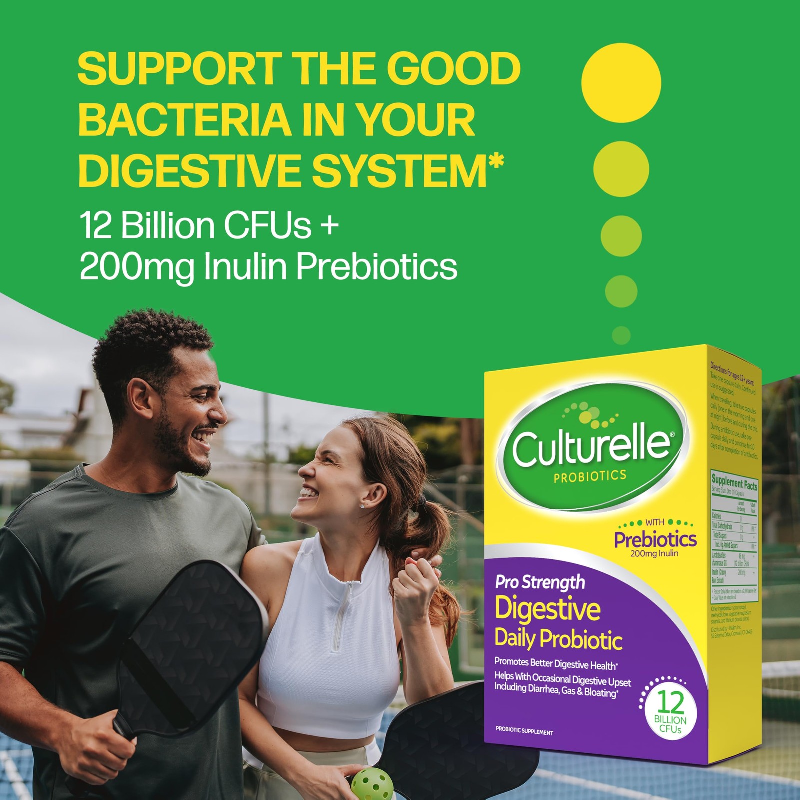 Culturelle Pro Strength Daily Probiotics For 60 Count (Pack of 1), Multi