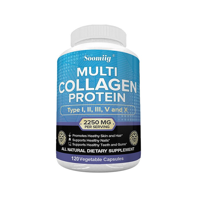 Multi Collagen Protein Type I,II,III,V And X Supplement,Skin,Hair,Nails Support