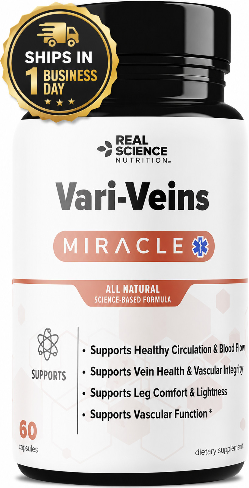 Real Science Vari Veins All Natural Varicose Vein Supplement w/ Vinitrox & GABA