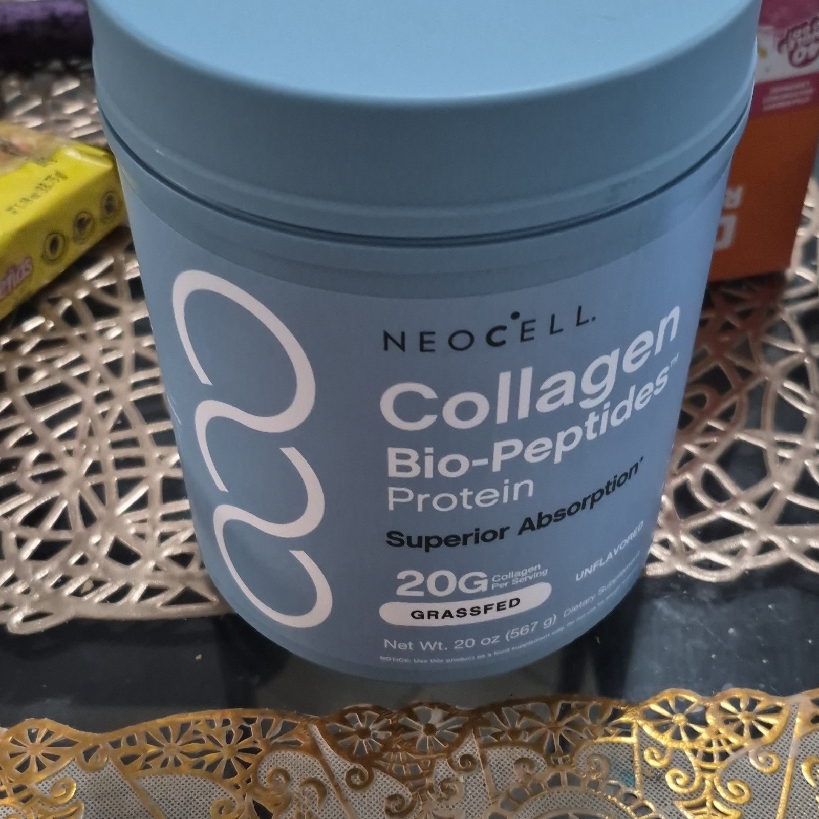 NeoCell Collagen Peptides with 20oz – Grass-Fed Powder 18 Amino Acids