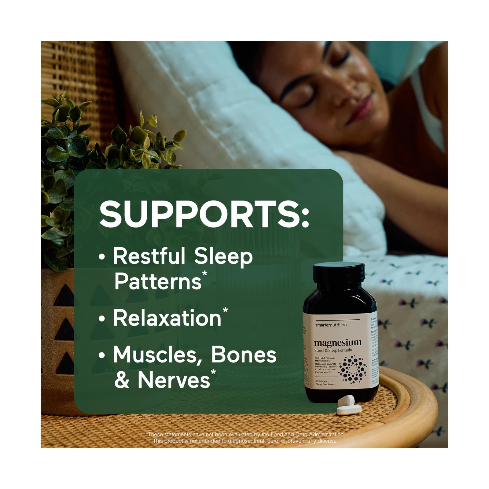 Smarter Nutrition Magnesium Complex – Chelated Magnesium Glycin… FAST USA SHIP