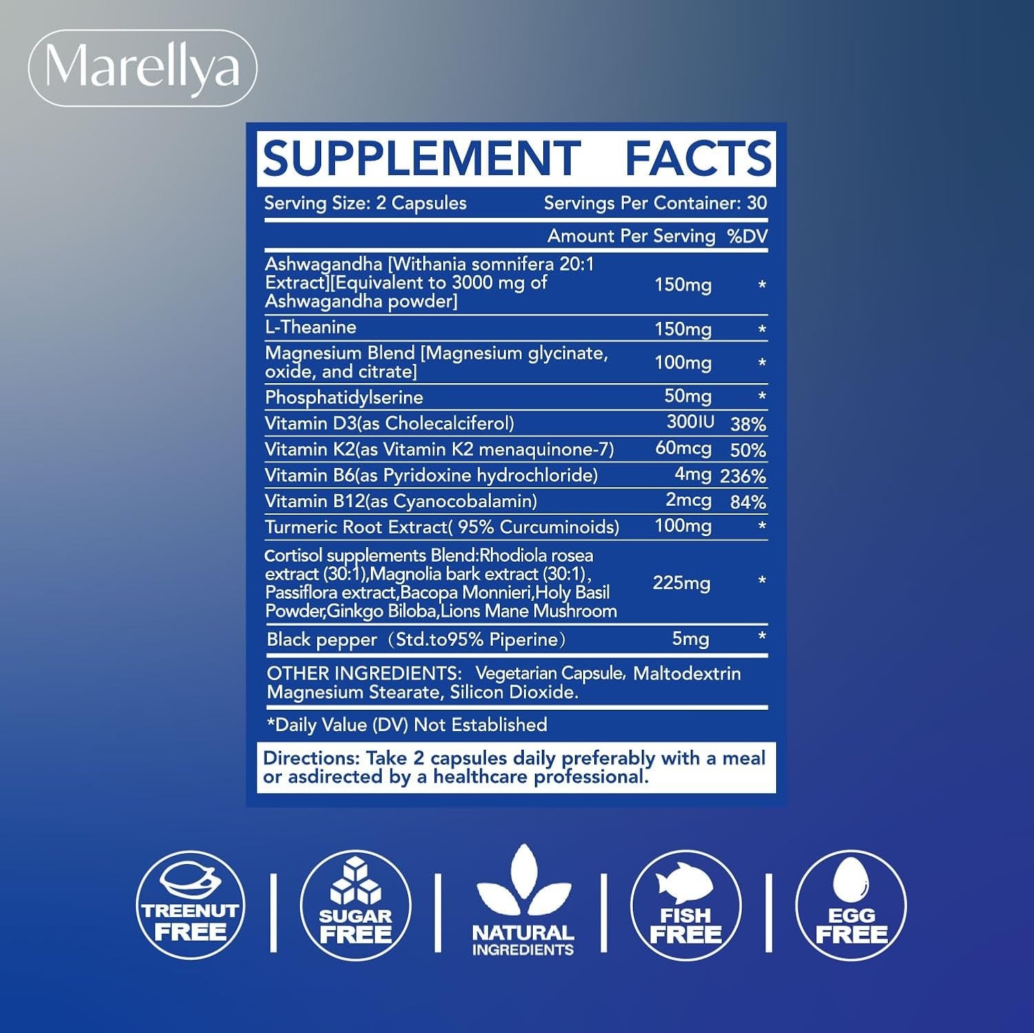 Cortisol Supplement for Women & Men – Adaptogens for Cortisol Management