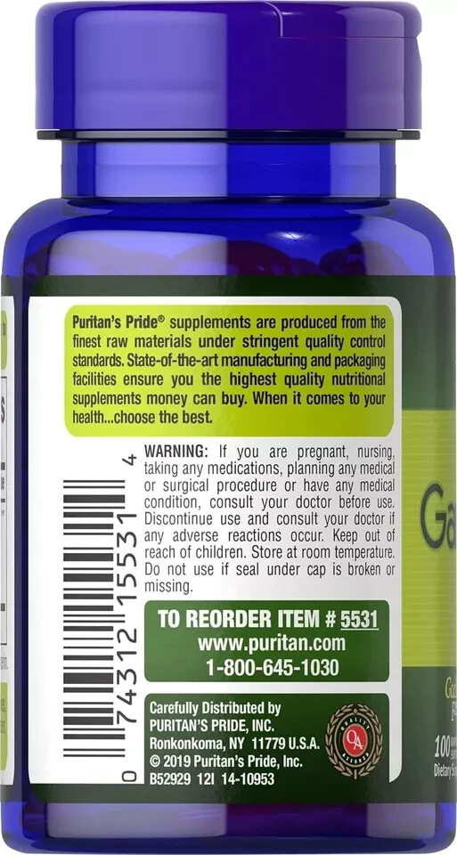 Odorless Garlic Extract 1000 Mg Cholesterol & Antioxidant Supplement 100 Pills