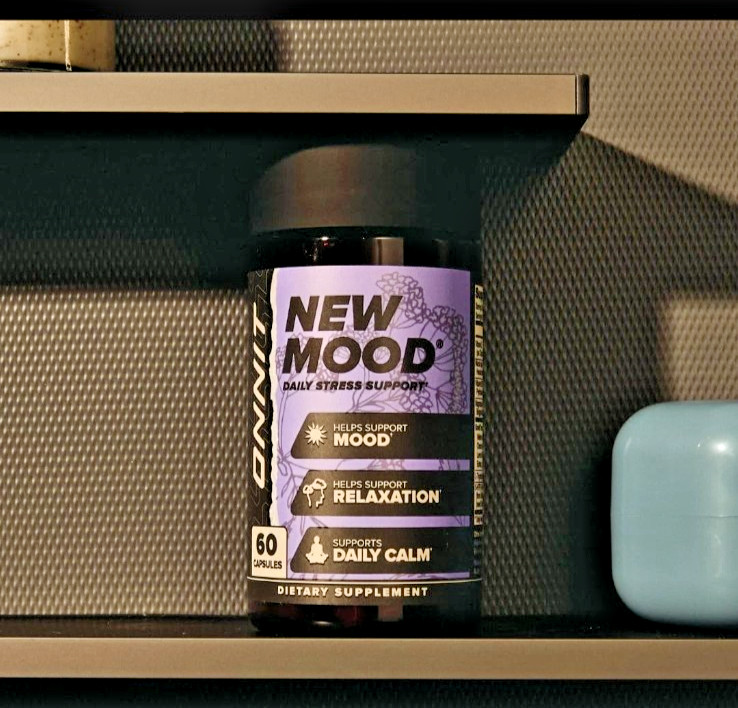 2-Onnit New Mood 30 Ct, Daily Calm Formula, Stress & Mood Support, Sealed, 08/26