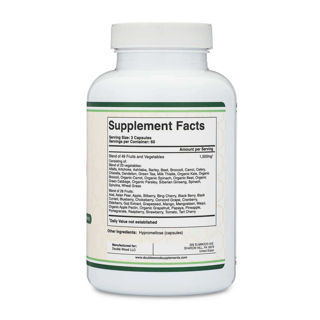 Fruits and Veggies Supplement (Contain 49 Fruits and Veggies)