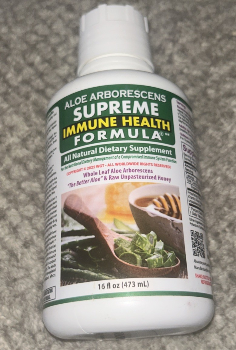 Aloe Arborescens ~ Supreme Immune Health Formula ~ 16oz ~ Sealed ~ Exp.11/2027