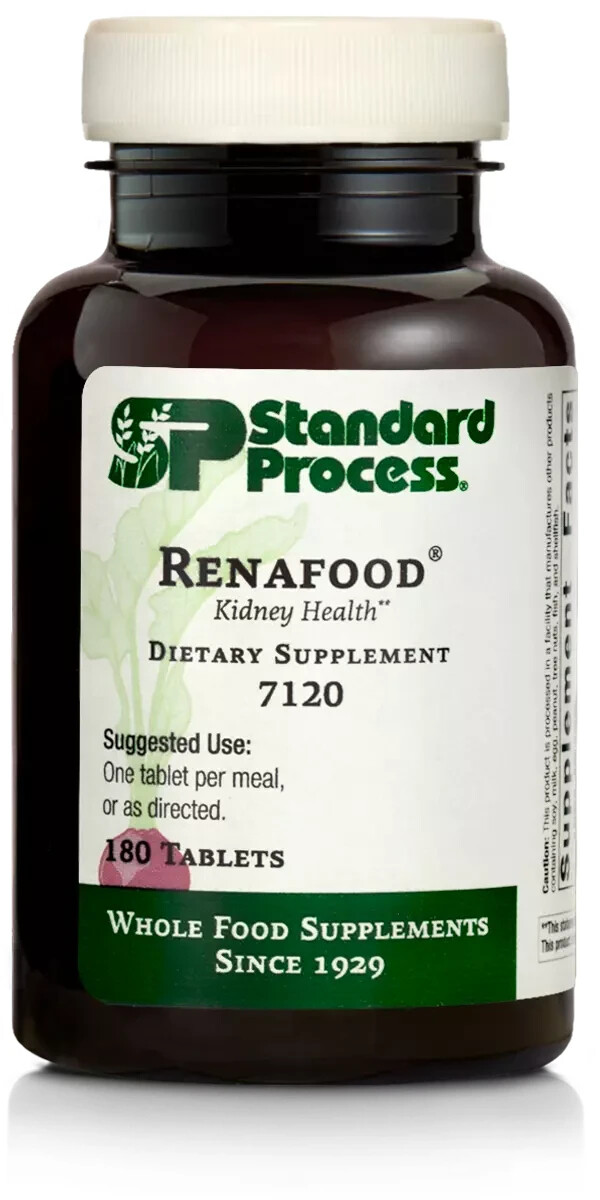 Standard Process Renafood Whole Food Kidney Health Supplement, 180 Tablets