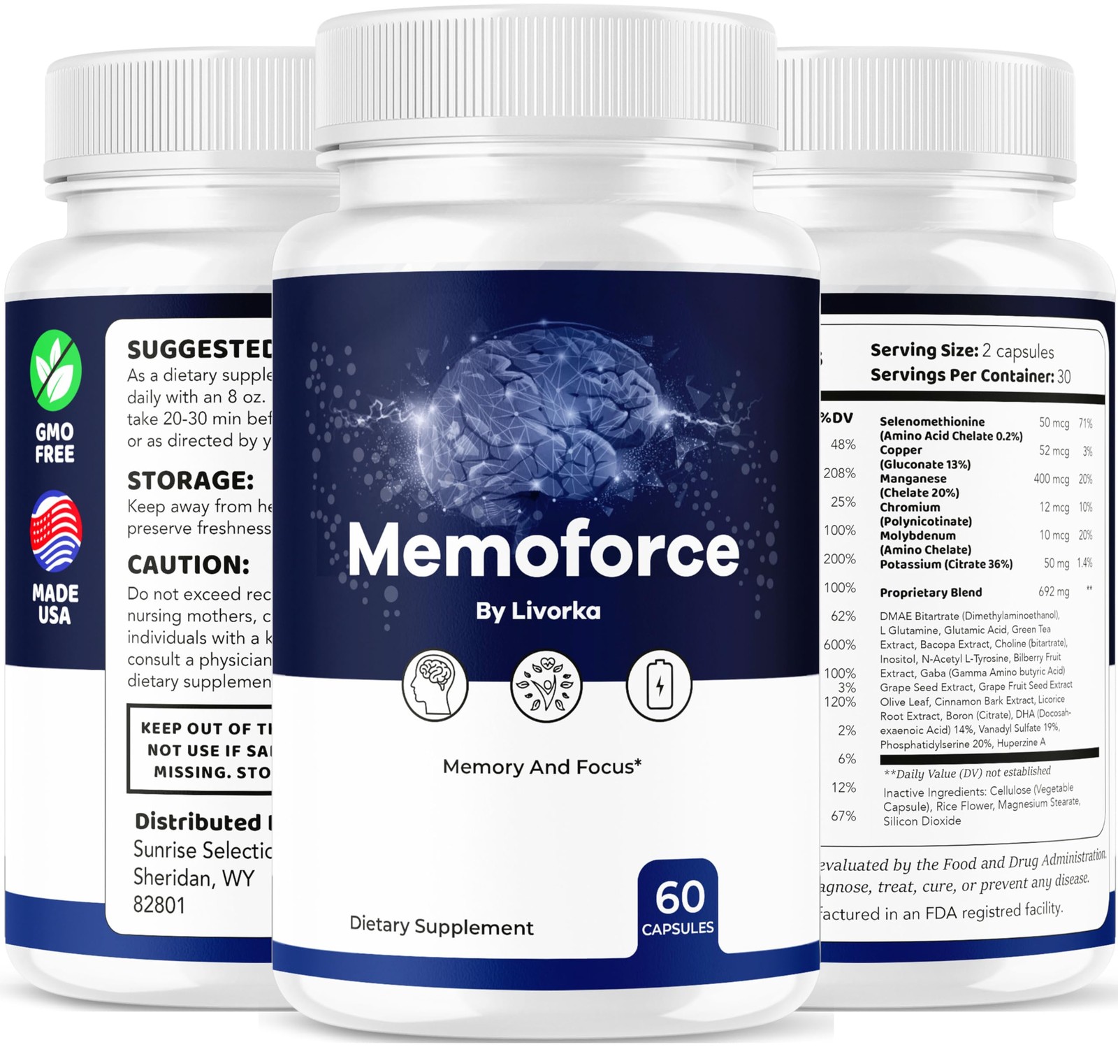 Livorka 5 Pack – Formula Pills Advanced Support Memo Force
