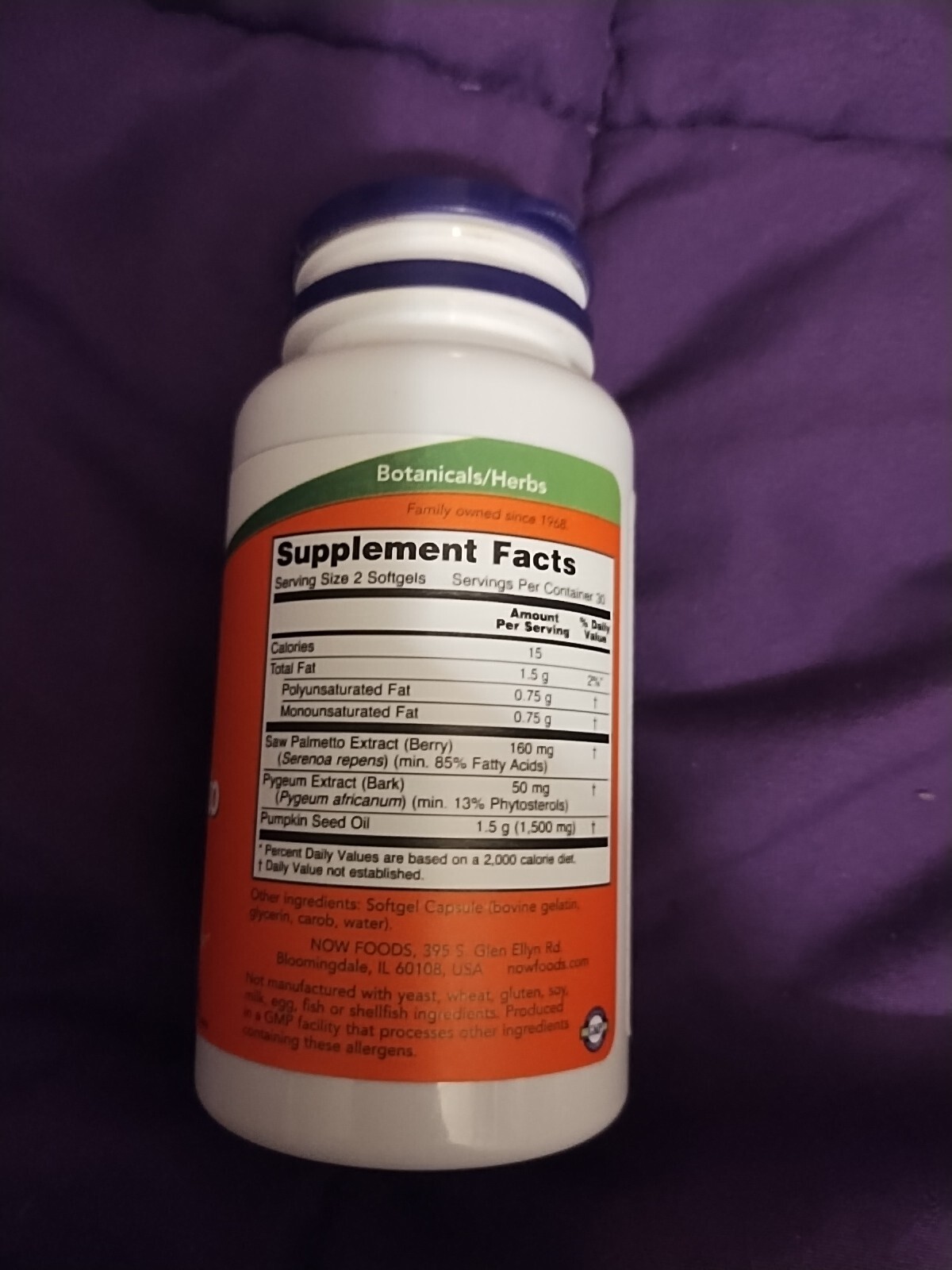 Pygeum & Saw Palmetto, Men’s Health, 60 Softgels