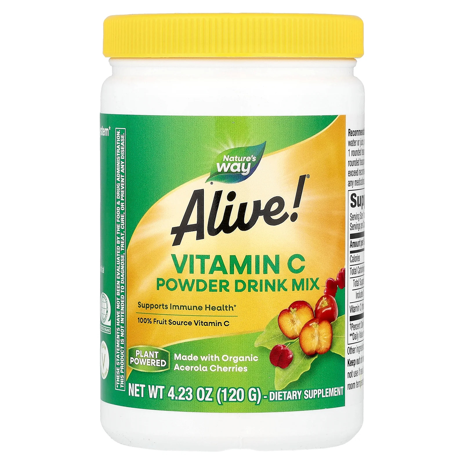 2 X Nature’s Way, Alive!� Vitamin C Powder Drink Mix, 4.23 oz (120 g)