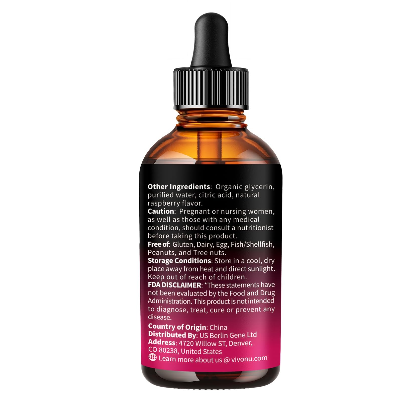 VivoNu Vitamin B Complex Liquid 2 Fl Oz (Pack of 1), 2 1)