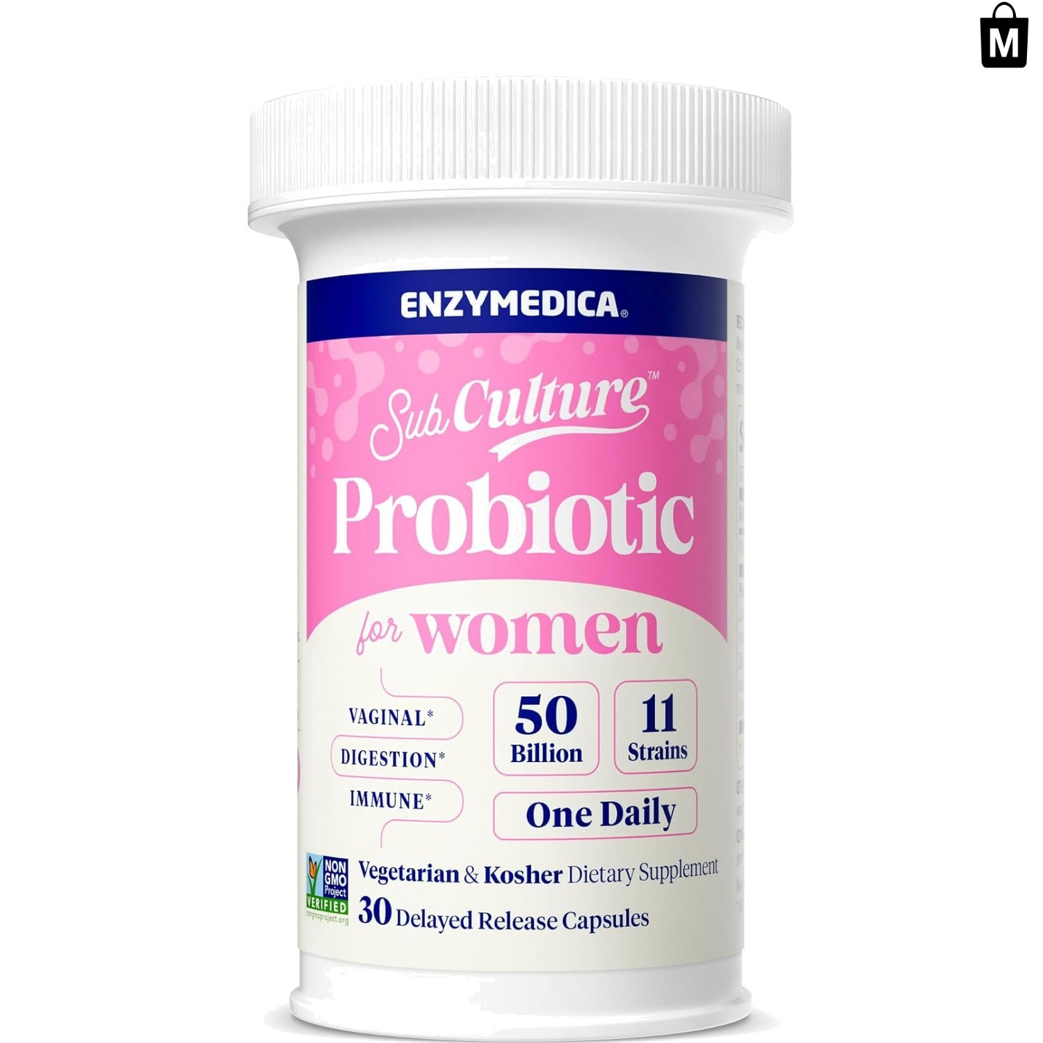 SubCulture Women’s Probiotic, 50 Billion CFU, 30 Count – Total Wellness Boost