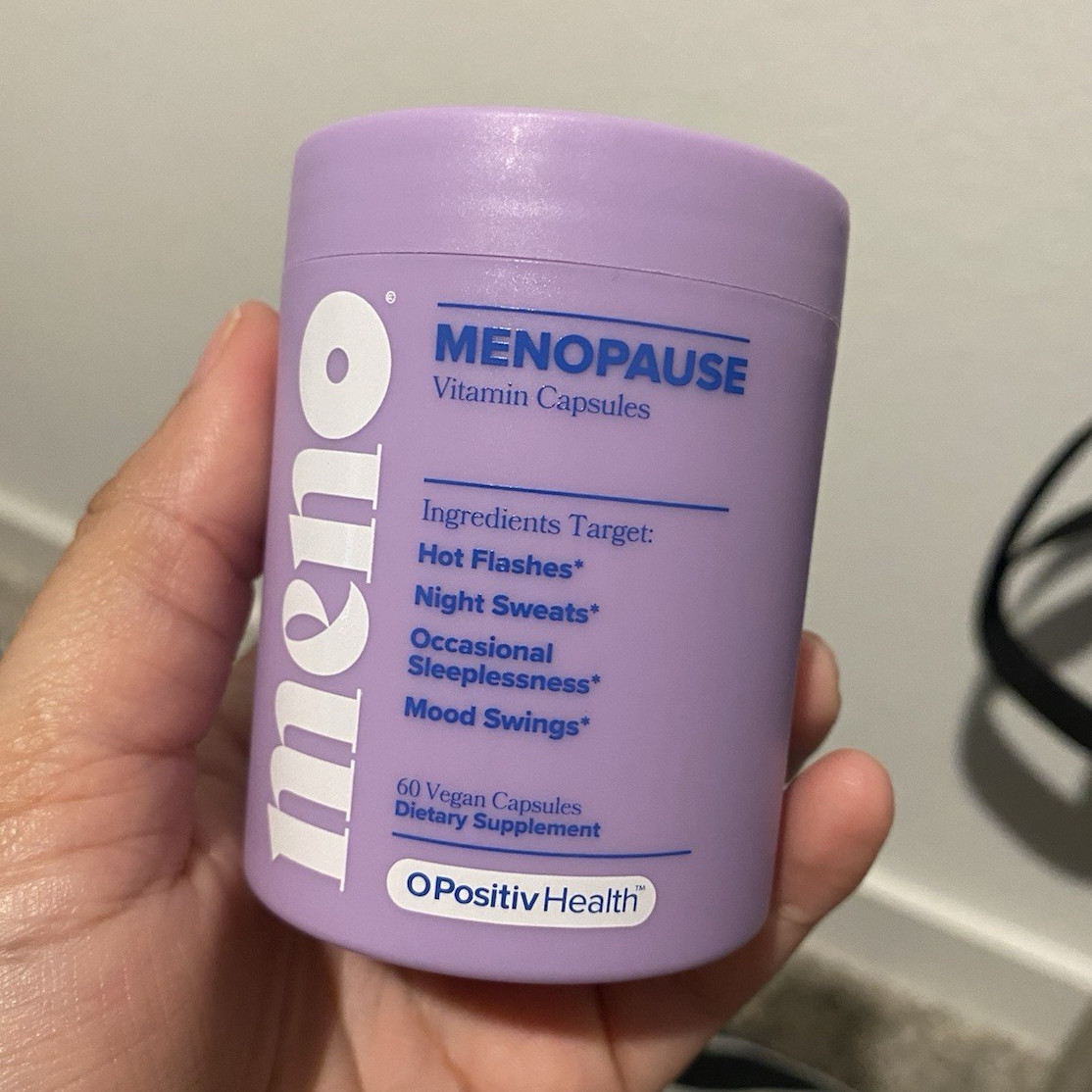 O Positiv Health Meno Menopause Support Vegan Non-GMO Gluten Free 60 Caps