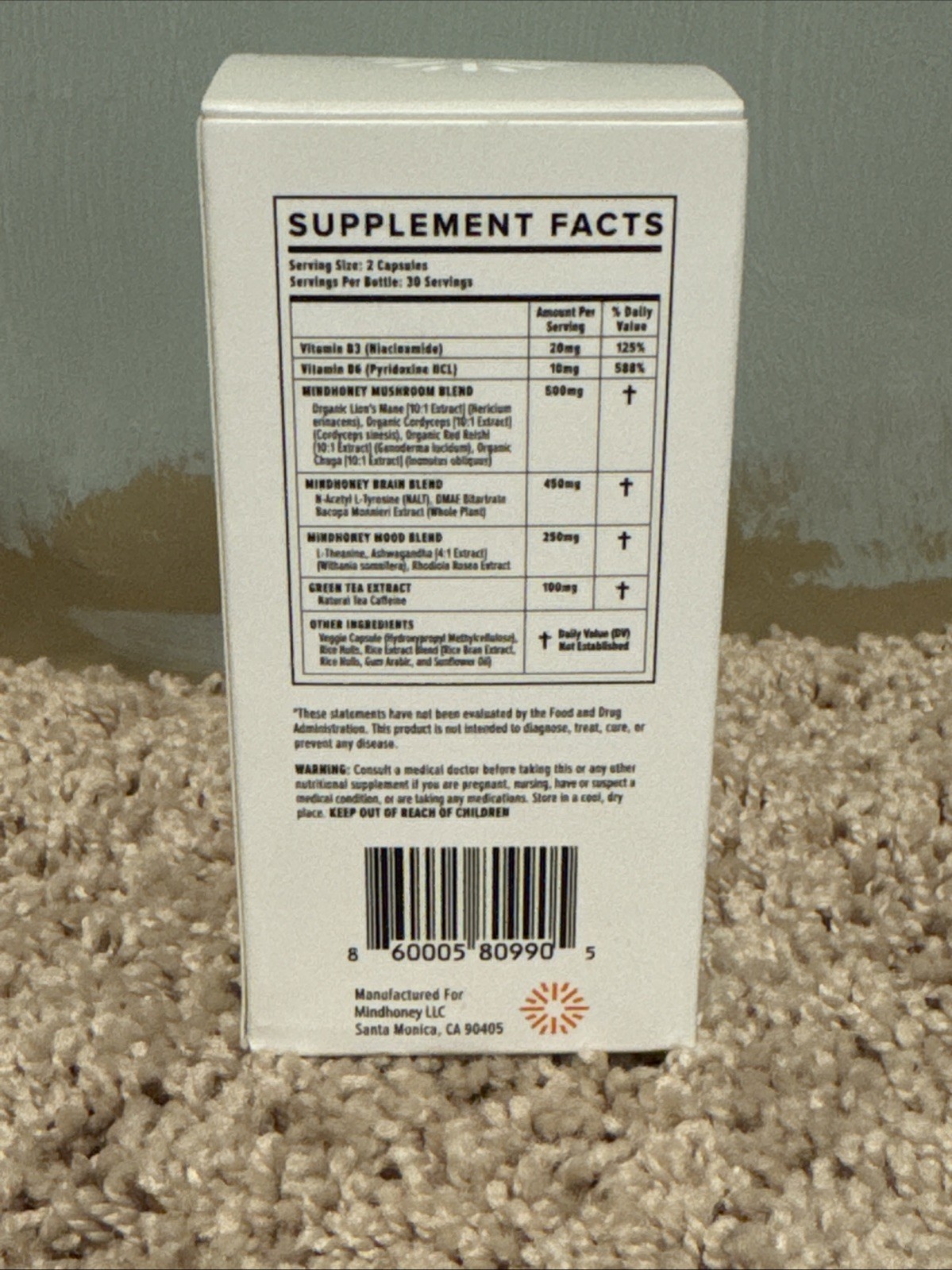 Dose, Adaptogenic Nootropic, 60 Capsules Exp. 08/2026-free ship-new in box
