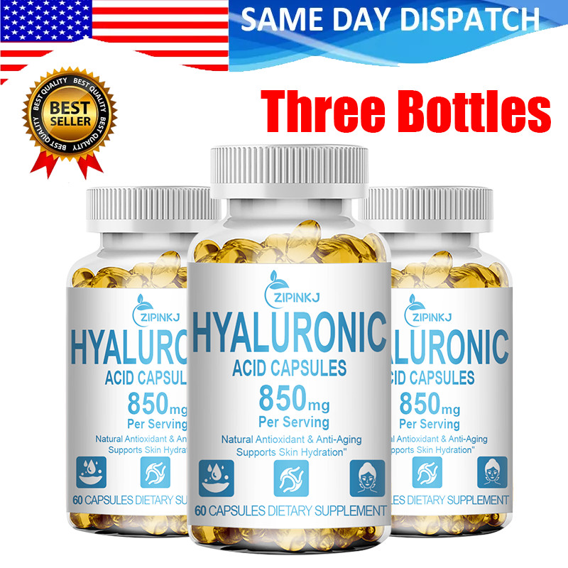 Hyaluronic Acid with MSM | 850 mg | 360 Capsules | Non-GMO | Joint Support