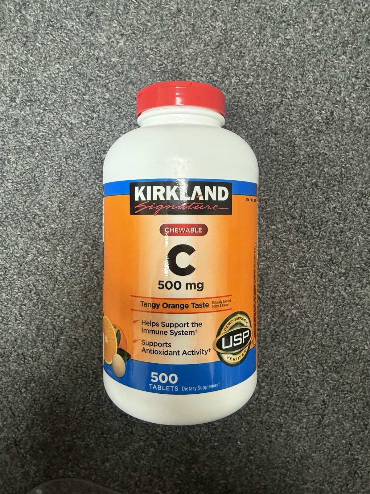 Kirkland Signature Vitamin C 500mg Chewable Tablets – 500 Count