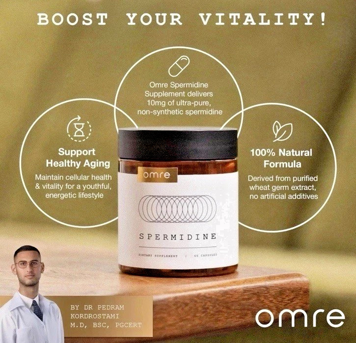 OMRE Spermidine Supplement (10Mg of Non-Synthetic Spermidine) 3rd-Party Tested