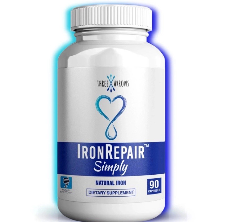 Three Arrows Iron Repair Simply Natural Iron Supplement 90 Ct 09/2027