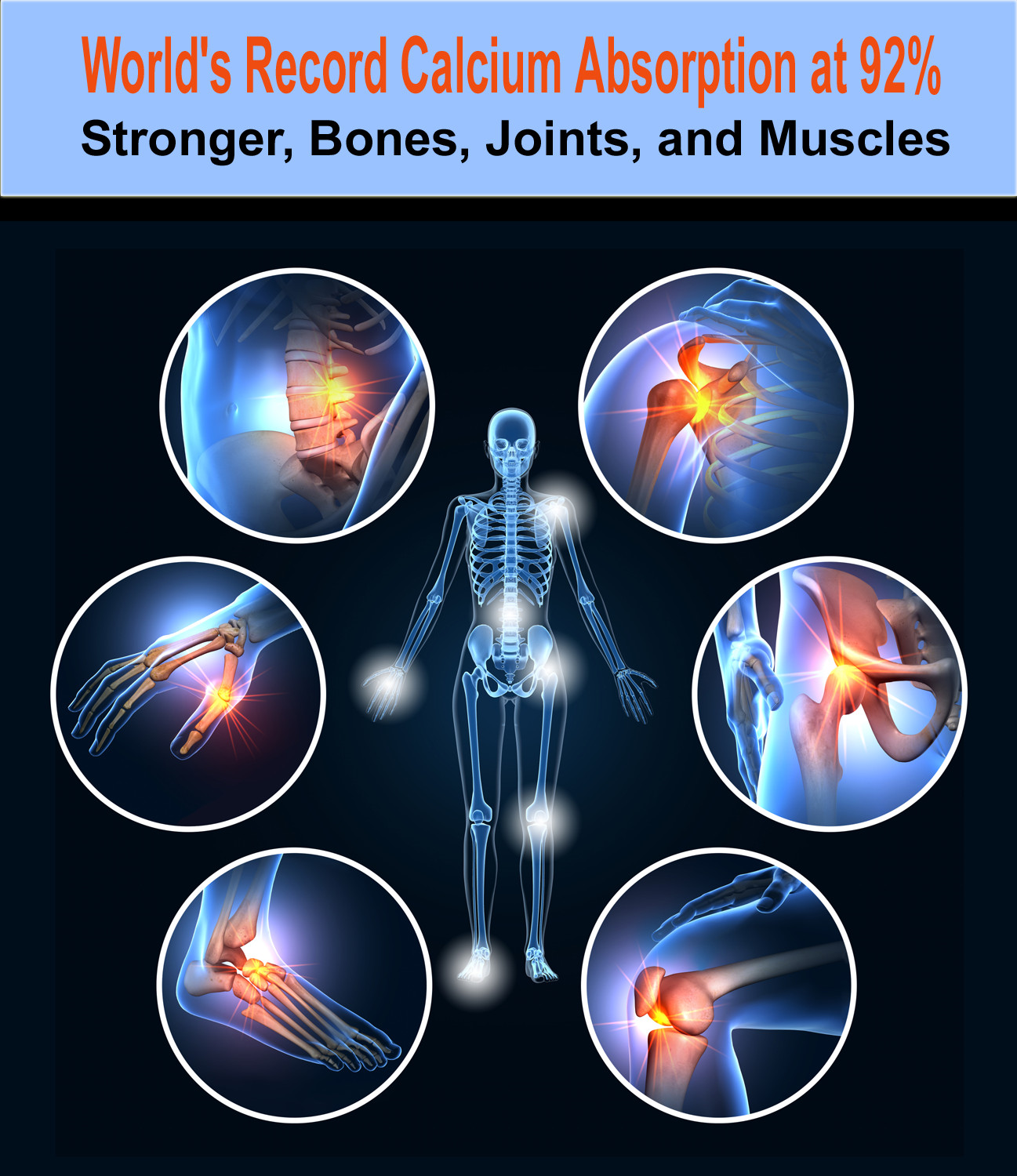 EZorb Calcium (3 Powder) Absorbs 92%, Bone Spurs Osteoporosis Arthritis Save 7%